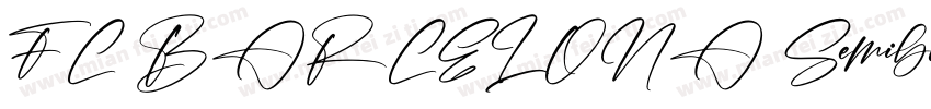 FC BARCELONA Semibold字体转换